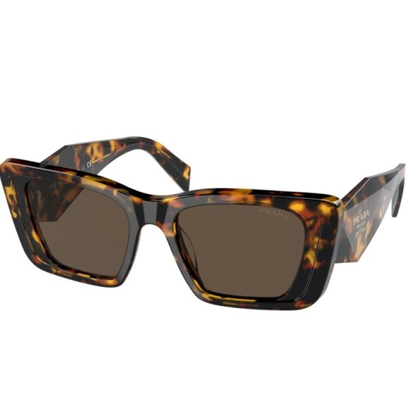 Prada Accessories - Prada Dark Brown Cat Eye Ladies Sunglasses